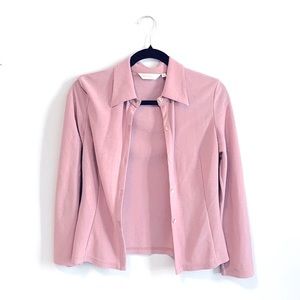 RICHEROBE pink button-up shirt